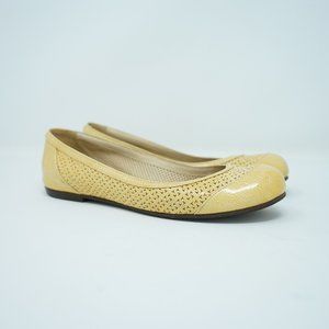 Bottega Veneta Women's Patent Leather Perforated Flats Size 36